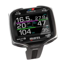 Mares Quad CI Dive Computer Black/Silver Bühlmann ZH-L16C Air/Nitrox/Trimix,