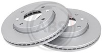 2X A.B.S. 17199 Bremsscheibe Vorne FüR Hyundai Kia