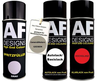 Spritzfüller Set für GeneralMotors GID385N Sandstorm Metallic Klarlack Spritzfül