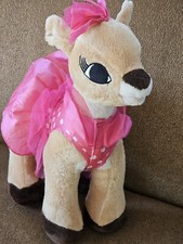 Dan Dee Rudolph Clarice Reindeer Plush Pink Tutu Dress 14" Christmas
