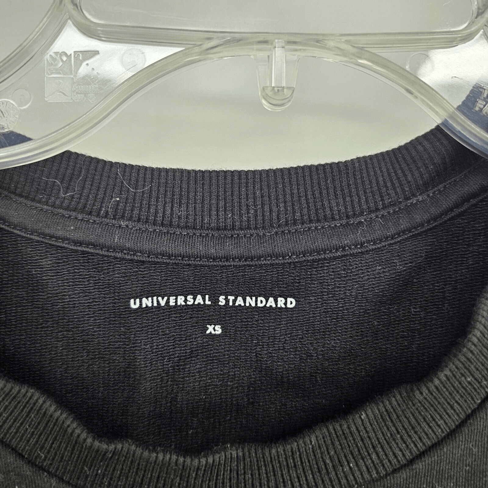 Universal Standard Black Pullover Sweatshirt Zip … - image 3