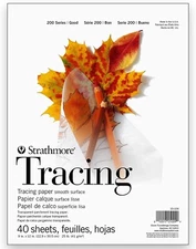 Strathmore Series 200 Tracing Paper Pad - 9 in. x 12 in. - Pack of 3 pads
