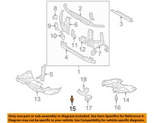 TOYOTA OEM Splash Shield-Splash Shield Bolt 9008011373
