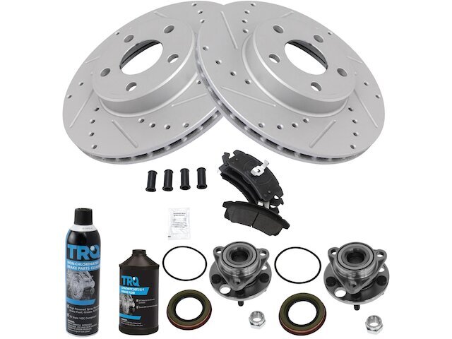 Front Brake Pad and Rotor and Wheel Hub Kit fits Buick Skylark 1990-1995 81VBYT
