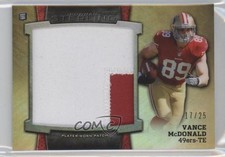 2013 Bowman Sterling Gold Refractor 17/25 Vance McDonald Jumbo Patch 1d4