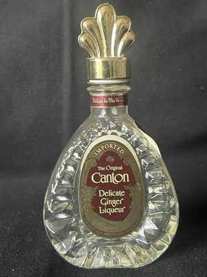 Vintage Mini Flasche Canton zarter Ingwer Likör gebraucht. Alt 