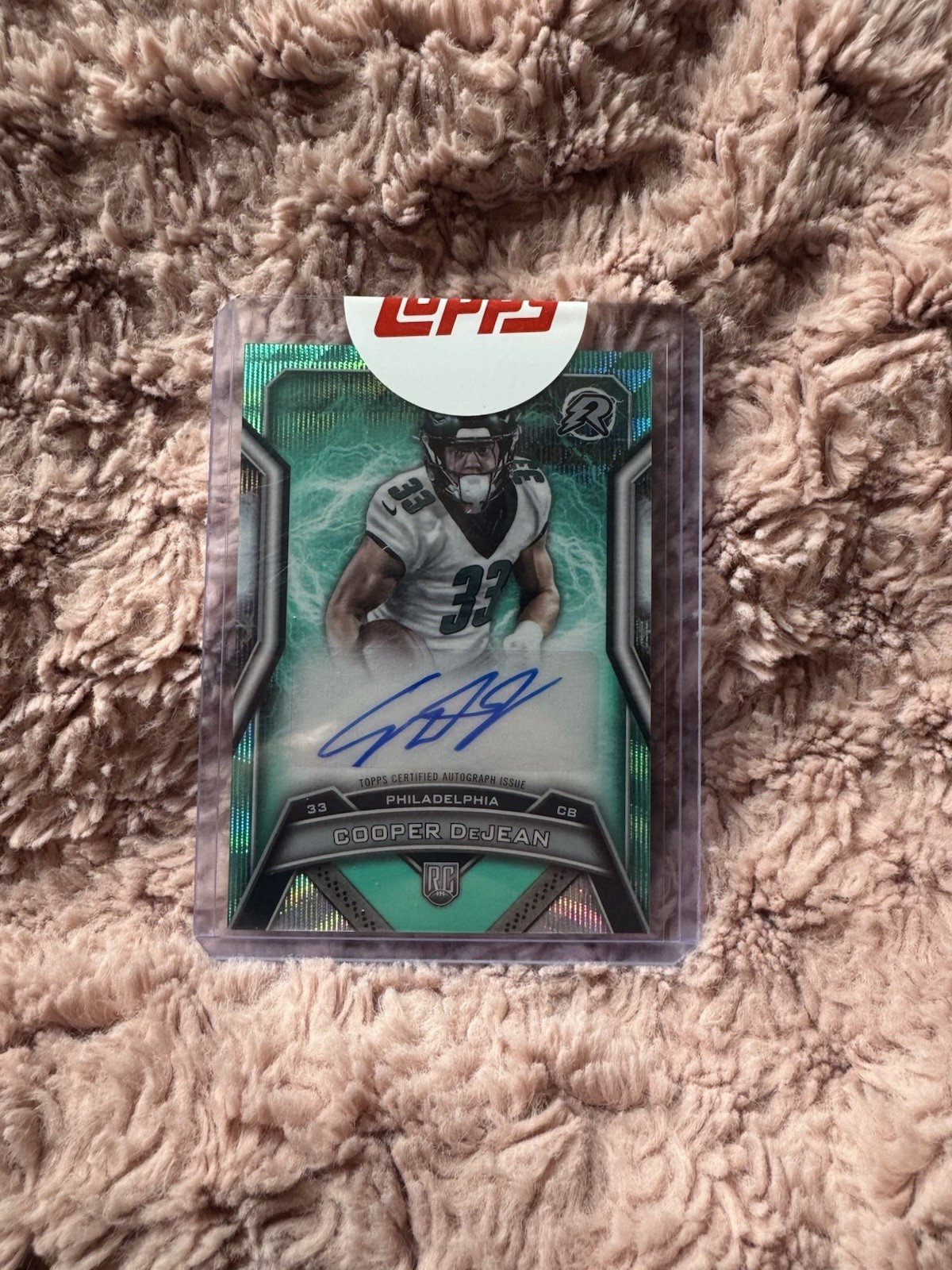 2024 Topps Resurgence - Cooper DeJean Aqua Surge Refractor Auto /249 (RC)