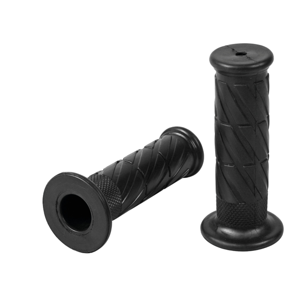 Handgriffe Motorroller Paar Schwarz Stil Tourismus 22+25 MM Geschlossen 12 CM-image