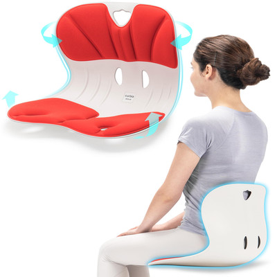 Curble Wider Ergonomic Desk Chair Seat Cushion Everyday Passive Posture Trainer