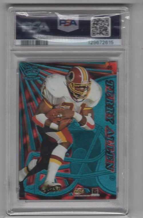 ANTHONY JOHNSON TERRY ALLEN TANDEMS 1997 PACIFIC DYNAGON FOOTBALL #46 PSA 7 NM - Image 2 of 2