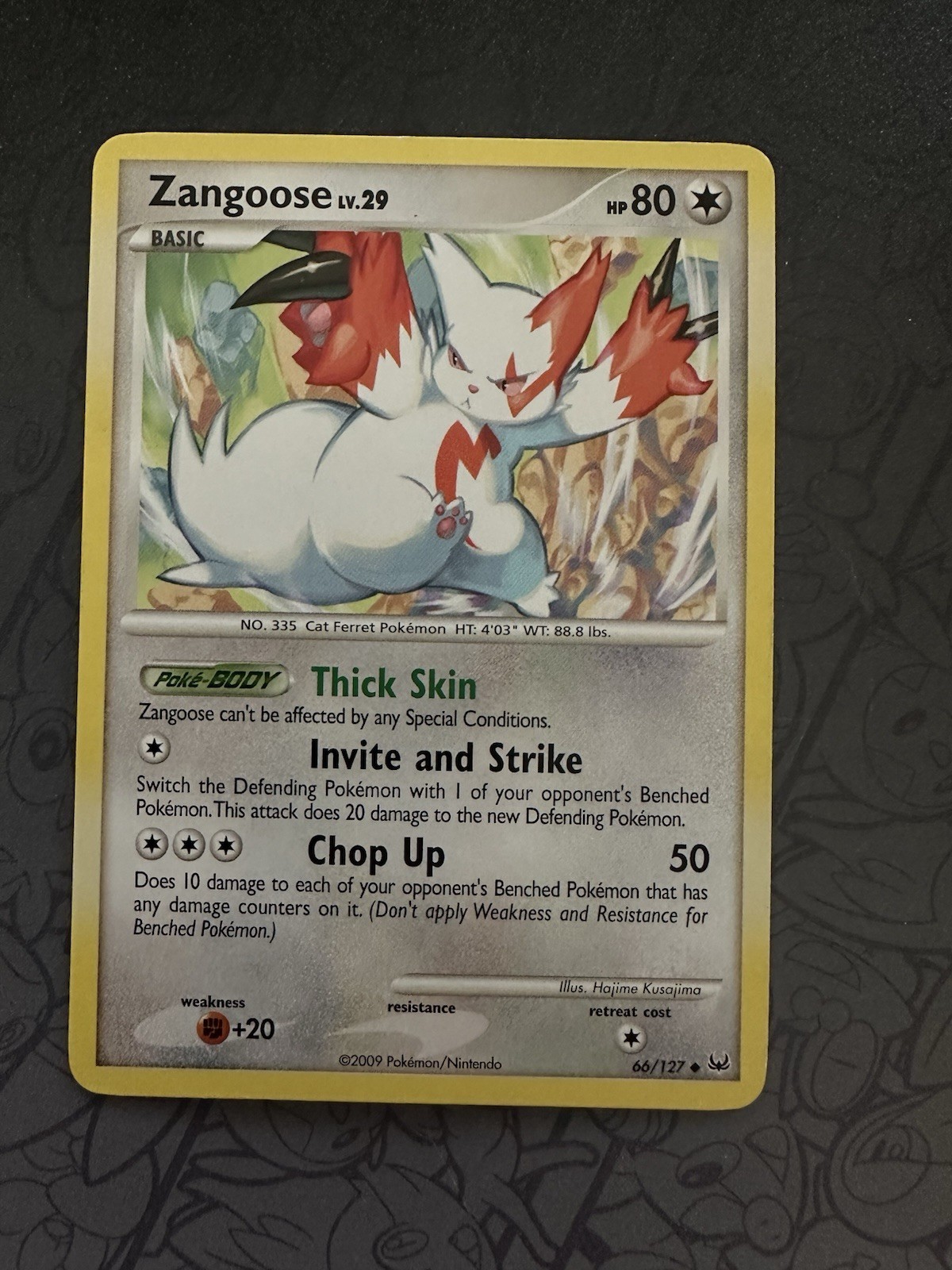Zangoose 66/127 Platinum Regular