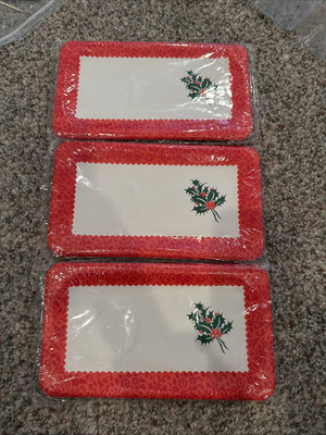 Three Set Of Six Vintage Paper Plates
