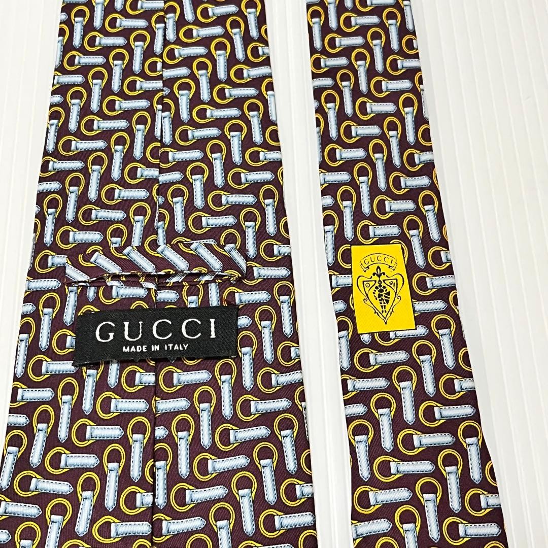 Gucci Necktie Tie 100% Silk Multicolor All-over Pattern 3.7 inches From Japan thumbnail 24