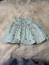 Matilda Jane GILDED GREENS SKIRT SZ 8 Gold Foil Dot Mint Twirl Hello Lovely
