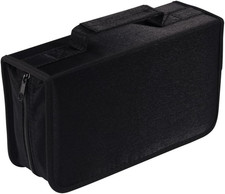 128 Capacity CD/DVD case Wallet, Storage,Holder,Booklet by  Black  