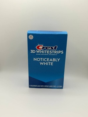 Crest 3D Whitestrips Noticeably White Teeth Whitening Kit 20 Strips Exp 01/28