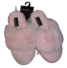 Cuddl Duds Women's PINK Fur Slippers Size: Small 5/6 NWT 36.00