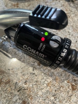 CONAIR Instant Heat Hot Curling Iron CD87W 1'' Barrel 25 Heat Settings Turbo