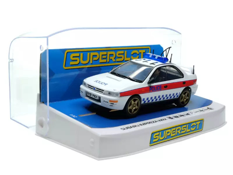 Subaru Impreza Police Scalextric H4429 voiture circuit 1/32 slot car japonaise