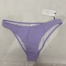 Shade  Shore - Womens Purple High Leg Extra Cheeky Swim Bottoms - Size S