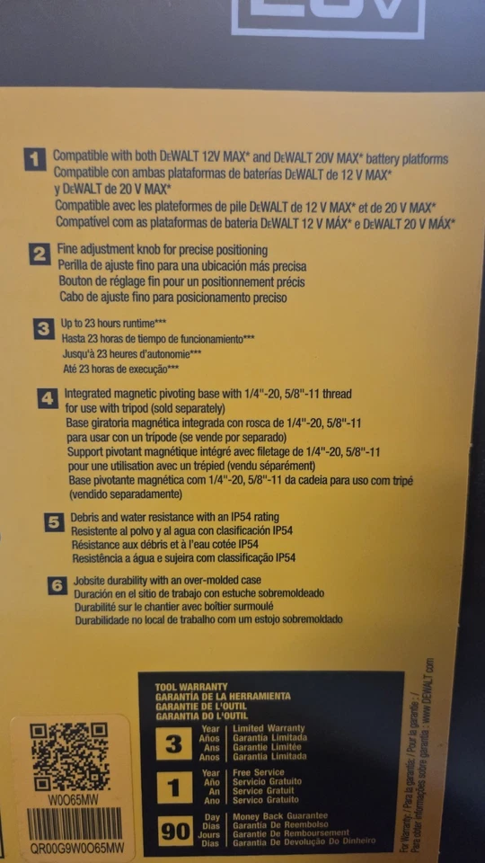 KIT LÁSER DEWALT DCLE34220G 20V MAX 2 PUNTOS + LÍNEA CRUZADA LÍNEA VERDE GAMA 100/165 Foto 4 de 4
