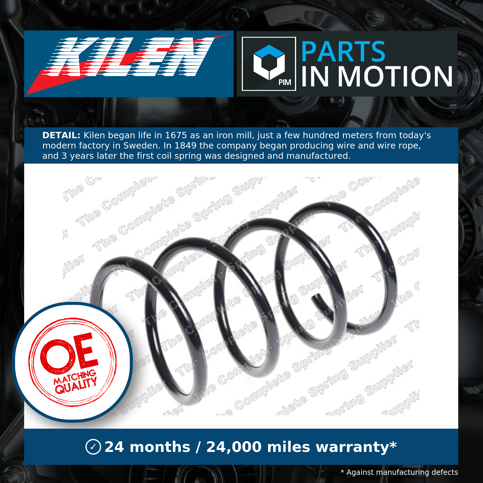 22714726 Front Coil Spring Single Suspension Replacement Spare Part By Sachs - Image 3
