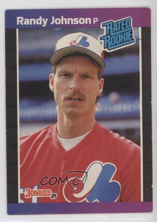 1989 Donruss Rated Rookie Randy Johnson (*Denotes on Back) #42 HOF 16vk