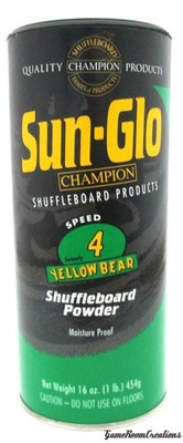 Sun-Glo #4 Speed Shuffleboard Powder Wax - 1 Pack Sunglo Shuffle Board Wax