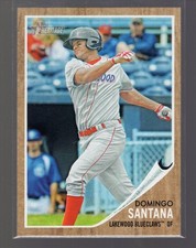 2011 Topps Heritage Minor League Edition - Domingo Santana #158 (RC)