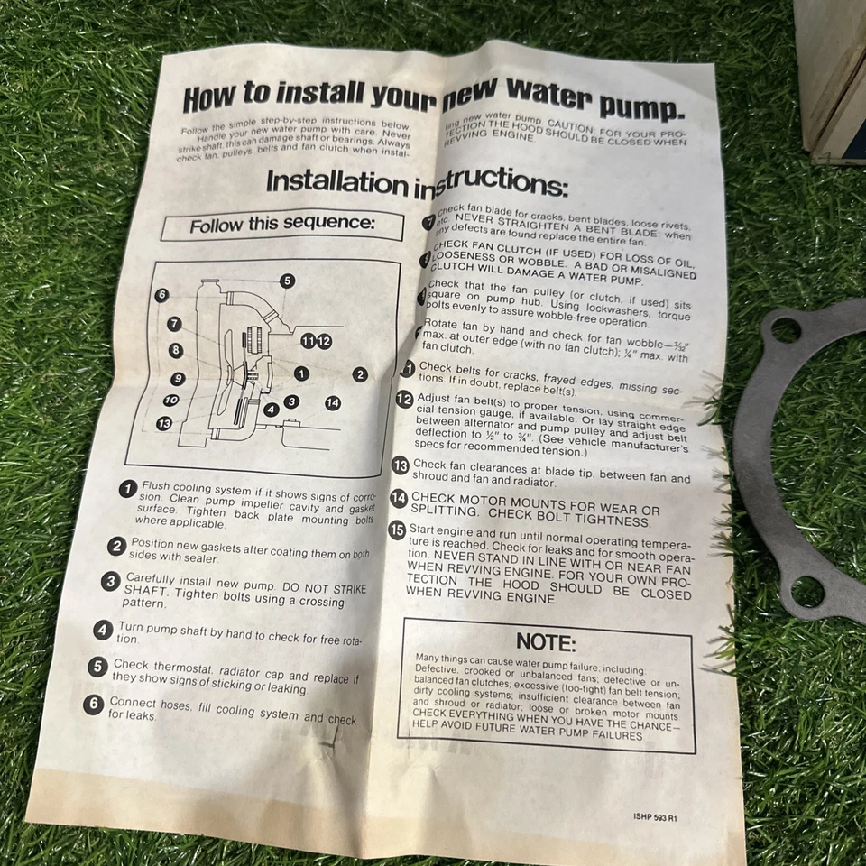 NOS delco water pump 251-204 Foto 2 de 4