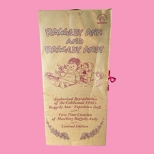 Raggedy Ann And Andy Dolls With Certificate Of Authenticity New In A Box