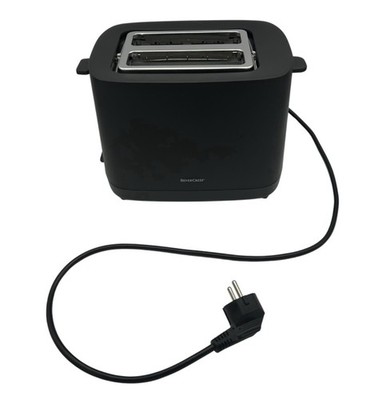 SilverCrest Toaster STK 870 Doppelschlitztoaster mit Brötchen Aufsatz - SCHWARZ