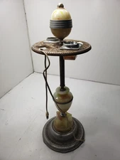 Vintage ABCO Art Deco Ash Tray Smoking Stand 32” Tall Tested Not Working