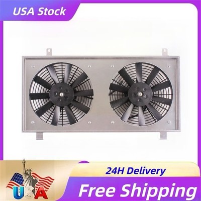 For Subaru Impreza WRX STI GDB GDA GD GG 2002-2007 Aluminum Radiator Shroud+Fans