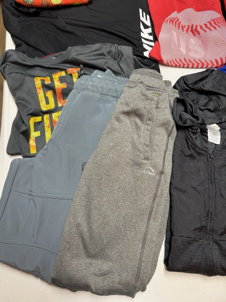 ATHLETIC BOYS CLOTHING LOT 15PCS Nike Under Armor Mixed Brands Youth L-XL - Image 3 of 4