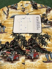 VTG Hawaiian Catamaran-Surf-Ocean Kole Kole Men’s Lg Shirt Used