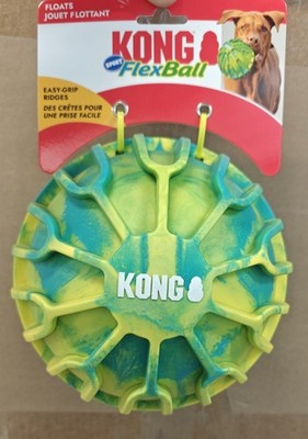KONG Sport FlexBall XL Bouncy Floating Easy Grip Dog Fetch Toy 7.5''