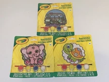 LOT OF 3 Crayola Paint Your Own Suncatcher Kids Craft Activity Elephant & Turtle
