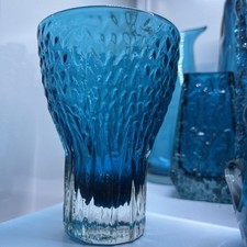 Whitefriars Chalice Vase 9835 Kingfisher Blue