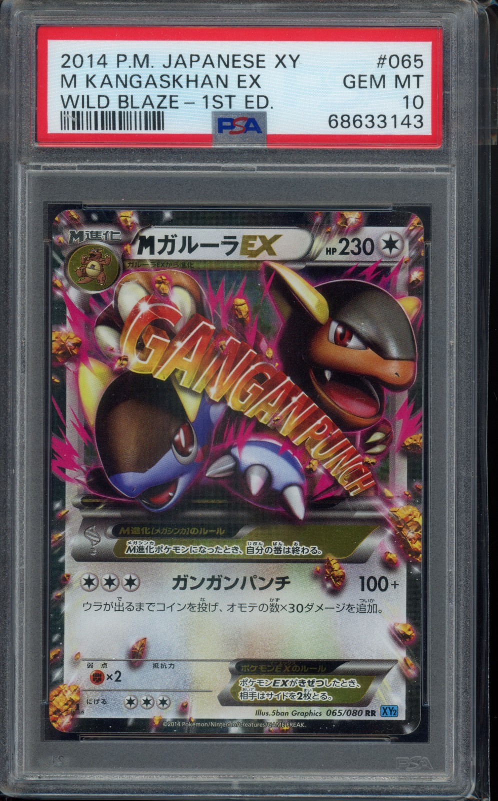 PSA 10 - M Kangaskhan EX 065/080 Xy2: Wild Blaze Holo 1st Edition (Japanese)