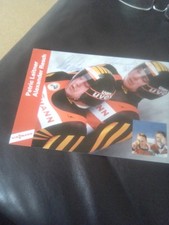 Patric Leitner/Alexander Resch Olympiasieger/Rodeln -Originalautogramm-
