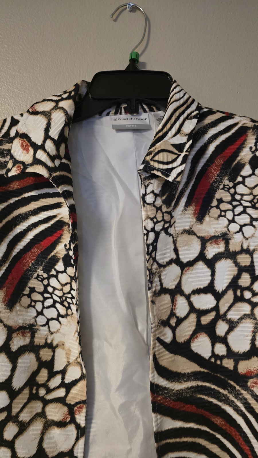 Alfred Dunner Petite Multicolor Patterned Open Ja… - image 2