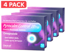 Pyrocalm Control 20mg Omeprazole Heartburn & Acid Reflux Tablets 4 x 14