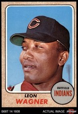 1968 Topps #495 Leon Wagner Indians 7 - NM