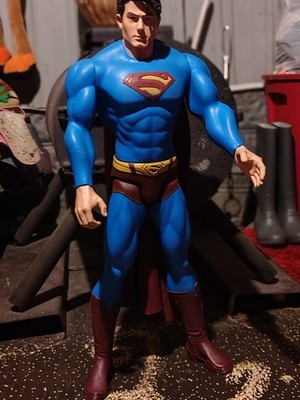 DC Comics Superman Action Figure - Blue Red Yellow Plastic Comic Book Hero