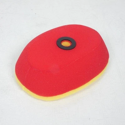 Mousse Rouge Jaune de Filtre à air 3AS Racing pour moto Honda XR 600 R 1987-2002 - Photo 1/2