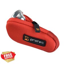 Protec Trumpet Pouch Red Neoprene Zipper Mouthpiece Case N203RX