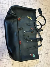 Coach Large Leather Tote With Patches