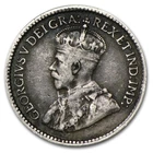 1911-1919 Canada Silver 5 Cents George V Avg Circ