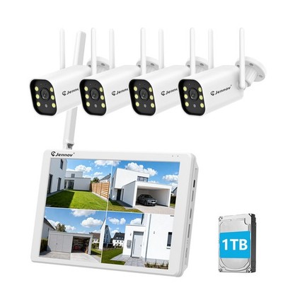 Jennov 5MP WiFi Security Camera System Wireless Monitor Wide Angle Outdoor